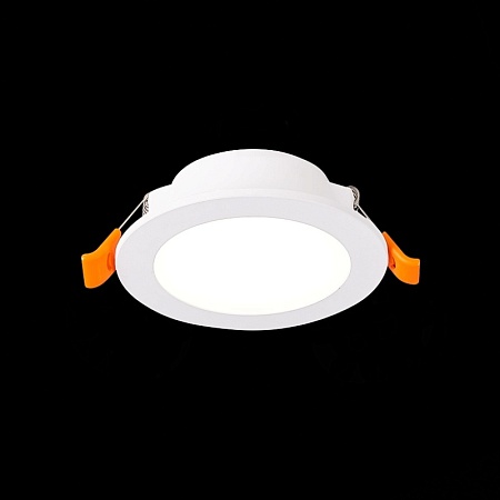 Св-к встр. Белый LED 1*5W 3000K/4000K/6000K 375Lm Ra80 110° IP20 D92xH30 220-240V ST212.508.05 - фото