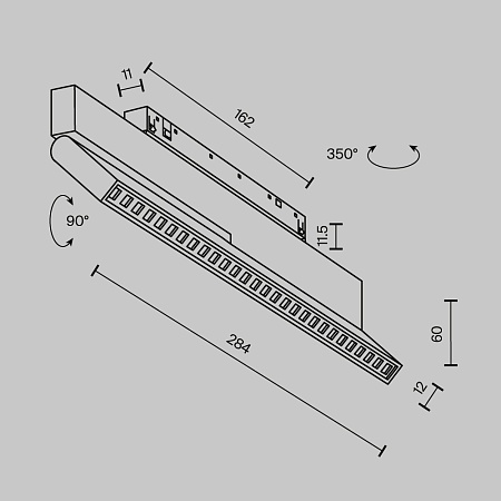 Трековый светильник Technical TR242-2-12W3K-B - фото