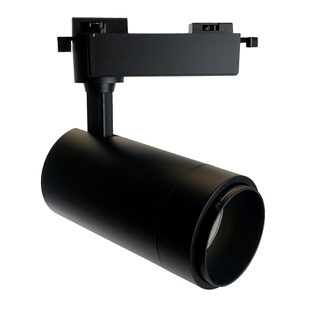 Светодиодный светильник Feron AL137 трековый однофазный на шинопровод 30W 4000K черный, изменяемый угол освещения 15-60град - фото