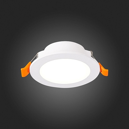 Св-к встр. Белый LED 1*6W 3000K 480Lm Ra80 110° IP20 D90xH30 220-240V ST210.538.06 - фото