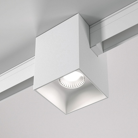 Трековый светильник 12W 4200K Solo белый Slim Magnetic 85055/01 Elektrostandard - фото