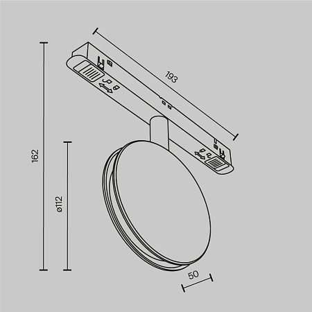 Трековый светильник Technical Outline TR090-2-6W3K-B - фото