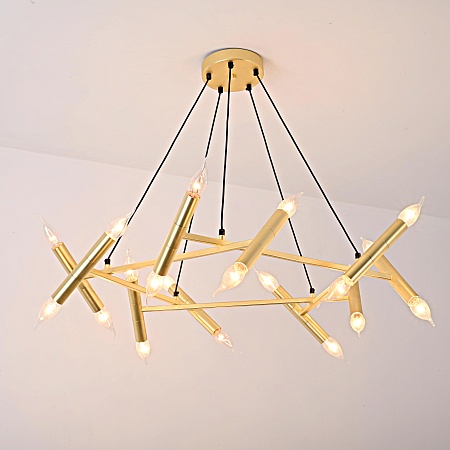 Подвесной Светильник Jonathan Browning Le Pentagone Chandelier 20 Light Imperiumloft 123487-22 - фото