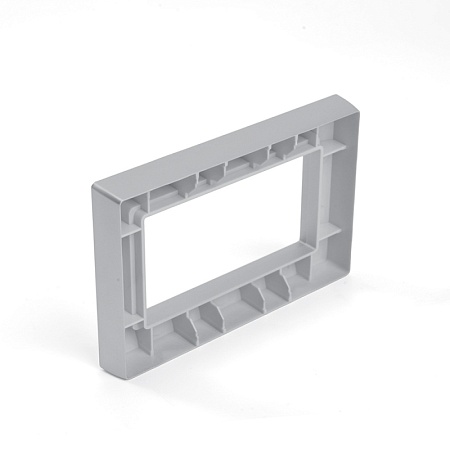 Рамка  2-местная (без перемычки),  пластик, STEKKER, PFR00-7012-08, серия Катрин, золото - фото
