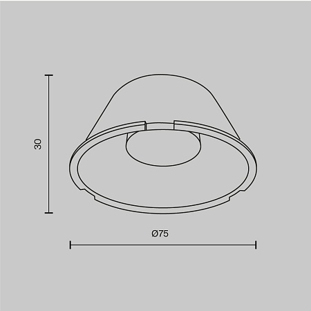 Комплектующие для светильника Technical LensD75-24 - фото