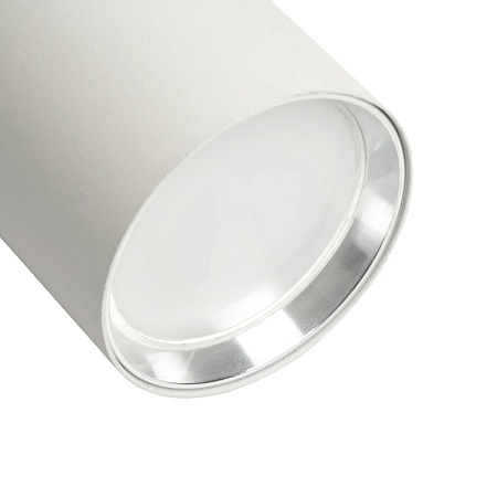 Светильник Feron AL178 трековый однофазный на шинопровод под лампу GU10, белый серебро - фото