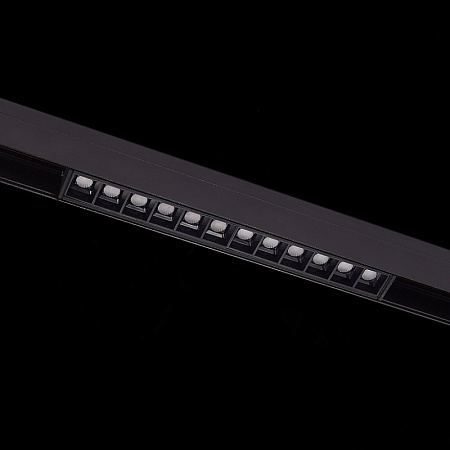 Магнитный трековый светильник Черный LED 1*12W 4000K 1 009Lm Ra>90 36° IP20 L222xW22xH4 ST361.446.12 - фото