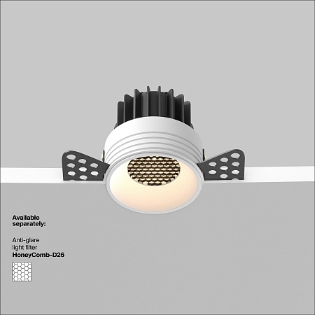 Встраиваемый светильник Technical Round DL058-7W3K-TRS-W - фото