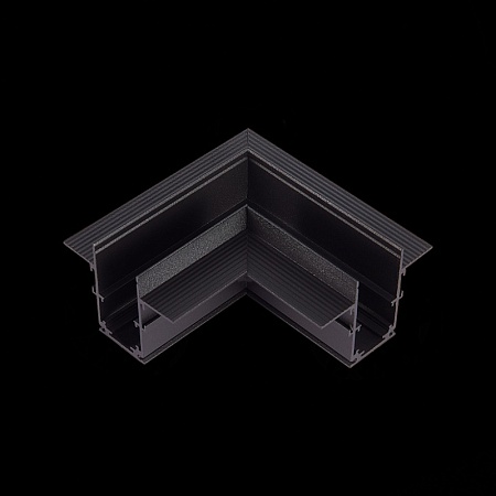 Угол-соединитель для встраиваемого магнитного шинопровода под ГКЛ 12мм ST-Luce Черный ST007.429.12 - фото