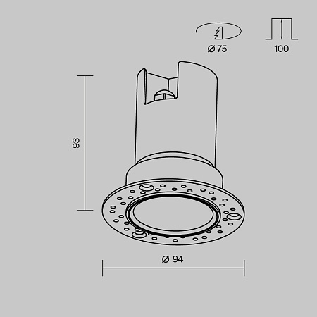 Потолочный светильник Outdoor O501DL-L10W3K - фото