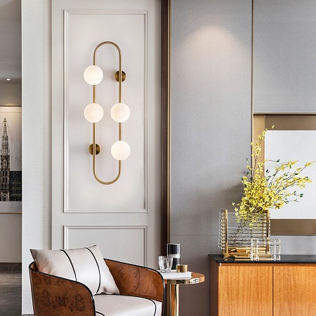 Настенное Бра Hoop Wall H77 Gold Imperiumloft 140761-26 - фото