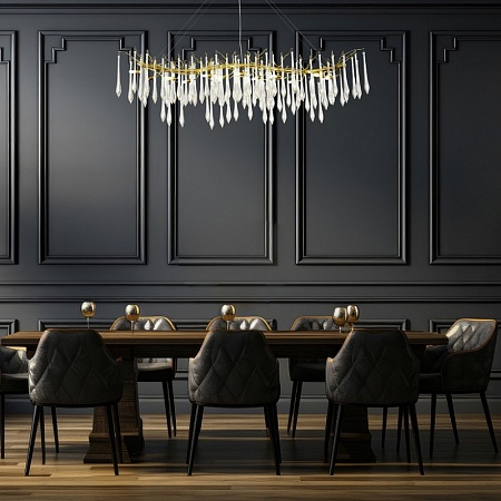 Светильник подвесной ST-Luce Шампань/Шампань, Прозрачный G9 12*5W 4000K SL1660.213.12 - фото