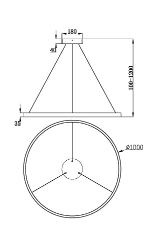 Подвесной светильник Maytoni Rim MOD058PL-L54BS3K - фото