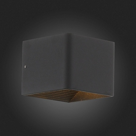 Светильник настенный ST-Luce Черный/Черный LED 1*6W 3000K SL455.041.01 - фото