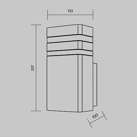 Настенный светильник (бра) Outdoor Unter den Linden O578WL-01B - фото