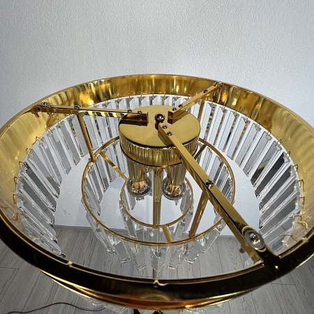 Торшер Rh 1920S Odeon Clear Glass Floor Lamp Gold Imperiumloft 241415-22 - фото