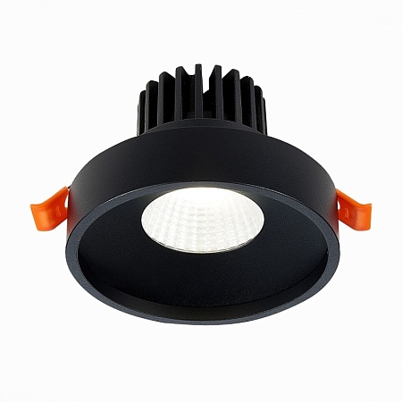Св-к встр. Черный LED 1*10W 4000K 750Lm Ra>90 38° IP20 D100xH75 170-240V ST751.448.10 - фото