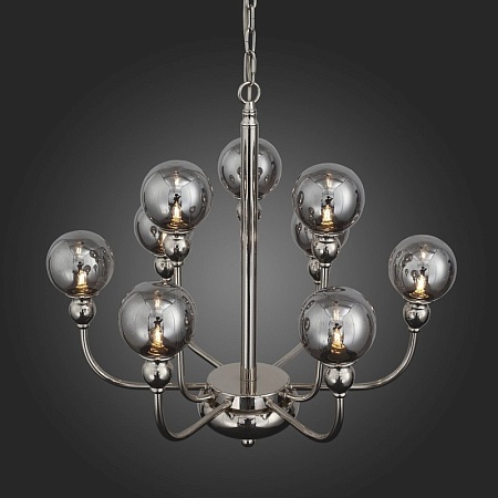 Люстра подвесная ST-Luce Никель/Дымчатый G9 9*5W SL552.103.09 - фото