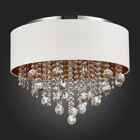 Светильник потолочный ST-Luce Хром/Белый, Золотистый, Прозрачный E14 6*40W SL1350.502.06 - фото