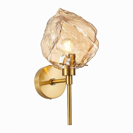 Бра ST-Luce Латунь/Янтарный E14 1*40W SL1175.301.01 - фото