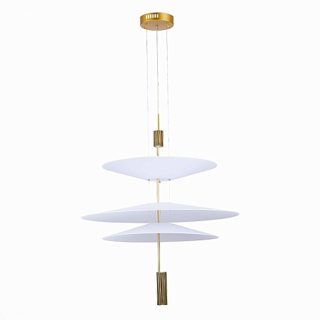 Люстра подвесная ST-Luce Золотистый/Белый LED 1*15W 3000K SL6101.223.01 - фото
