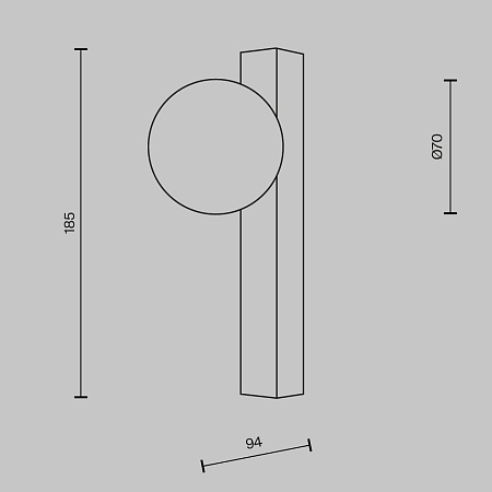 Настенный светильник (бра) Maytoni MOD464WL-L3BS3K - фото