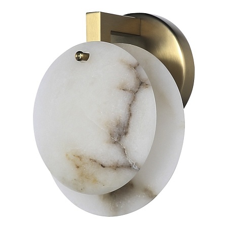 Светильник настенный ST-Luce Латунь/Алебастр G9 1*5W 4000K SL1520.301.01 - фото