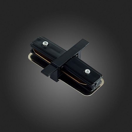 Коннектор прямой для однофазного встраиваемого шинопровода ST-Luce Черный ST013.419.00 - фото