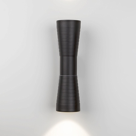 Настенный светодиодный светильник Tube double черный IP54 1502 TECHNO LED Elektrostandard - фото