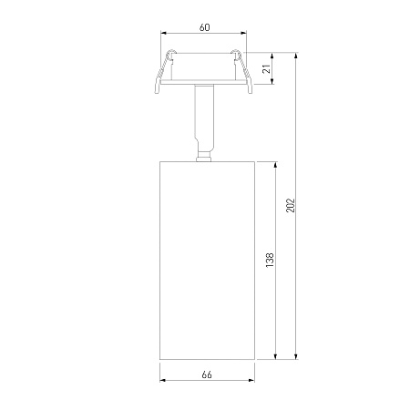 Встраиваемый светодиодный светильник Diffe серебряный 25066/LED Elektrostandard - фото