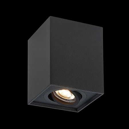 Светильник потолочный Черный GU10 1*50W L100xW100xH123 220V Без ламп ST109.407.01 - фото