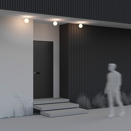 Уличный трековый светильник Outdoor O-TR01-2-S-9WW3K - фото