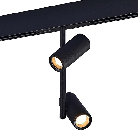Магнитный трековый светильник Черный LED 1*16W 4000K 1 200Lm Ra>90 36° IP20 D45xH240 48 ST808.446.16 - фото