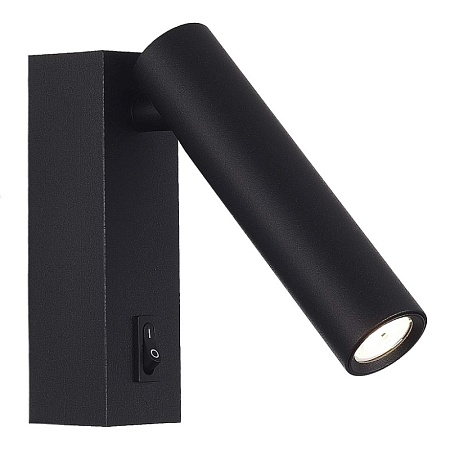 Светильник настенный ST-Luce Черный/Черный LED 1*5W 3000K ST161.411.05 - фото