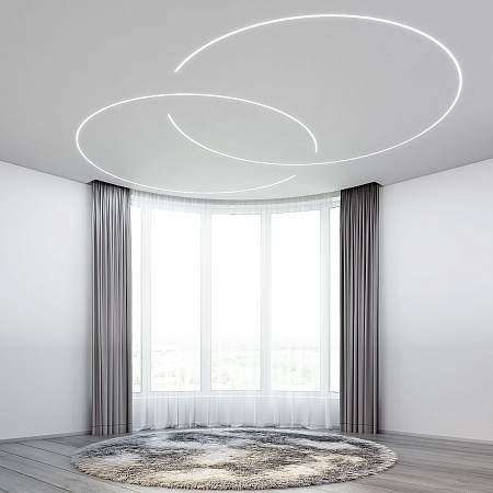 LL-2-ALP024 Встраиваемый гибкий алюминиевый профиль под ГКЛ 9,5мм (под ленту до 9,5mm) LL-2-ALP024 Elektrostandard - фото