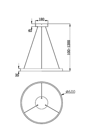 Подвесной светильник Maytoni Rim MOD058PL-L32B3K - фото