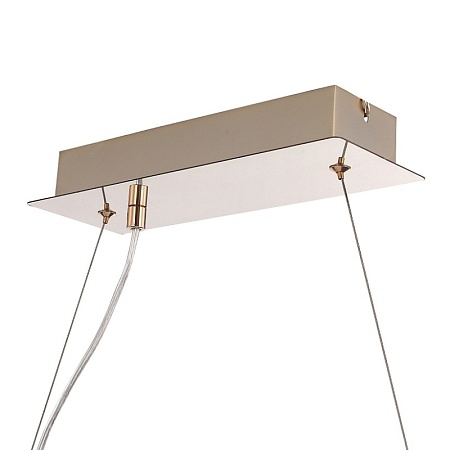 Светильник подвесной ST-Luce золото/прозрачный, янтарный LED 1*24W 3000K SL6135.233.01 - фото