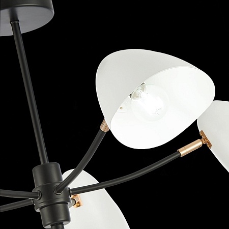Светильник потолочный Черный, Золотой/Белый E14 5*40W SLE103602-05 - фото