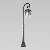 Уличный светильник на столбе Mira F черное золото IP33 GL 1001F Elektrostandard