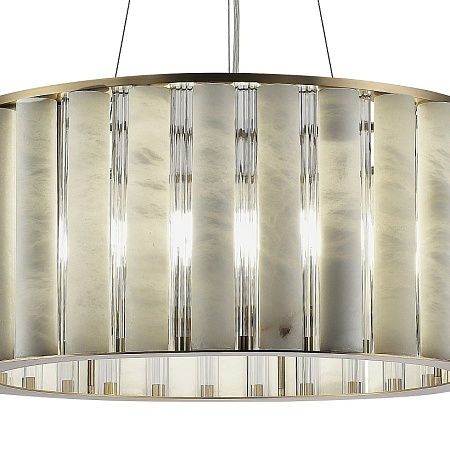 Светильник подвесной ST-Luce Бронза, Прозрачный/Белый алебастр E14 8*40W SL1516.303.08 - фото