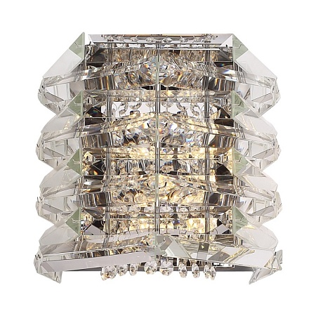 Светильник настенный ST-Luce никель/прозрачный E14 2*40W SL6137.101.02 - фото