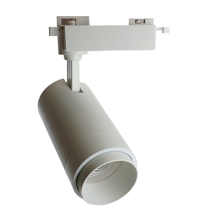 Светодиодный светильник Feron AL137 трековый однофазный на шинопровод 30W 4000K белый, изменяемый угол освещения 15-60град - фото