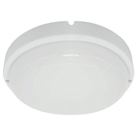 Светильник светодиодный стационарный с датчиком освещенности, 12W 960Lm 6500K в пласт.корпусе,IP65,белый,140*35мм, AL3015 - фото