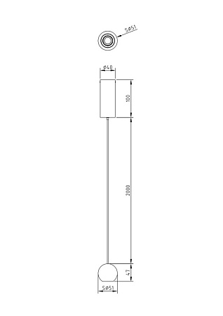 Подвесной светильник Technical Harmat P067PL-L5W3K - фото