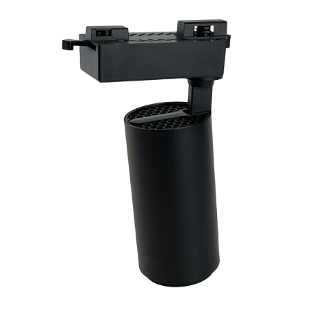 Светодиодный светильник Feron AL137 трековый однофазный на шинопровод 30W 4000K черный, изменяемый угол освещения 15-60град - фото