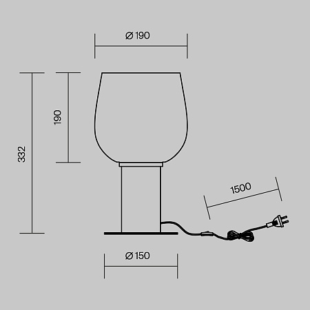 Настольный светильник Maytoni Smart Casual MOD414TL-01G - фото