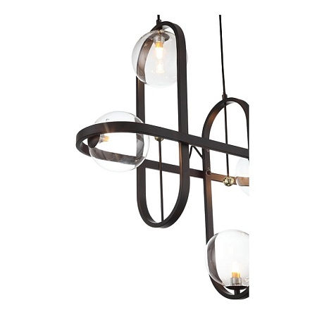 Светильник подвесной ST-Luce Черный/Прозрачный G9 4*5W SL1201.403.04 - фото