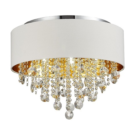Светильник потолочный ST-Luce Хром/Белый, Золотистый, Прозрачный E14 6*40W SL1350.502.06 - фото