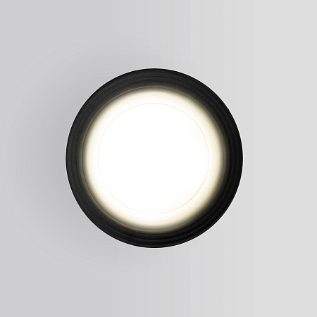 Уличный потолочный светильник Light IP65 35128/H черный Elektrostandard - фото