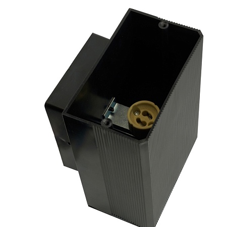 Светильник садово-парковый Feron.ONE DH0806-P, на стену вверх,  GU10 220-240V, черный пластик - фото